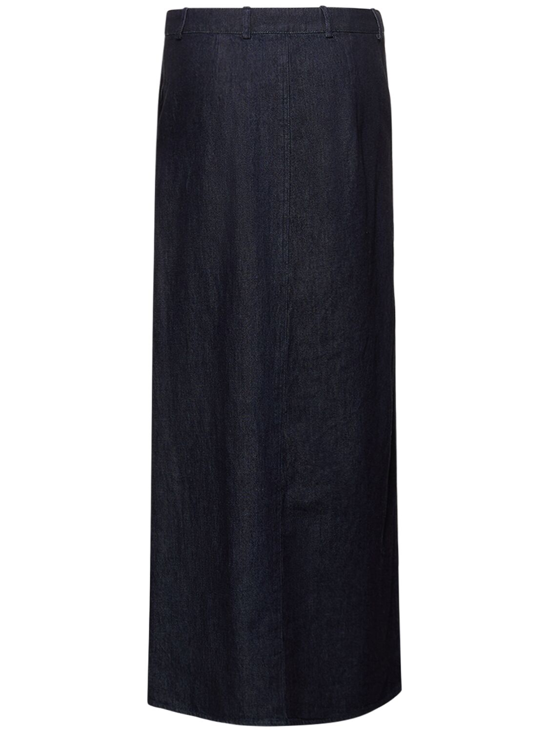 The Garment Eclipse Strap Cotton Midi Skirt In Blue