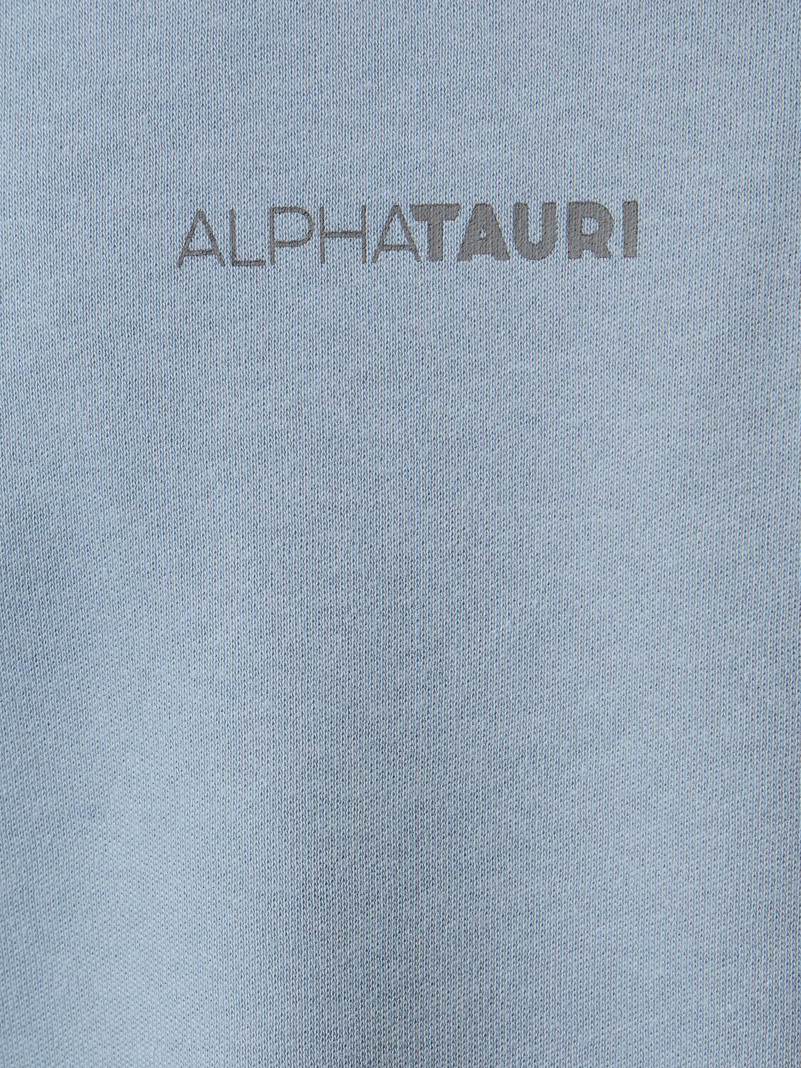 Shop Alphatauri Janso T-shirt In Stone Blue
