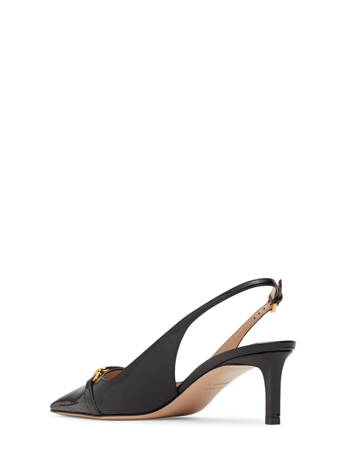 Shop Tom Ford 55mm Patent Leather Slingbacks In Black