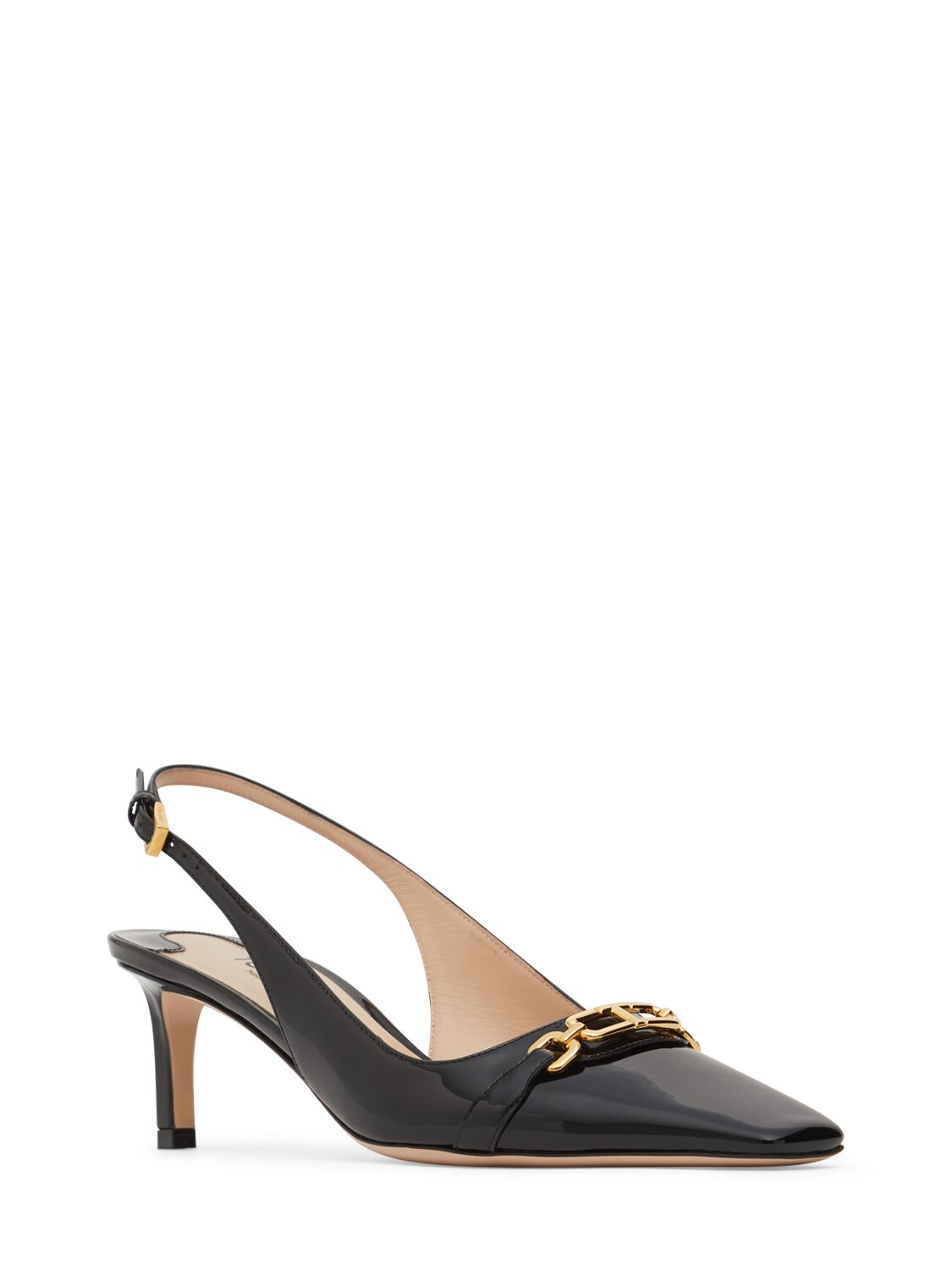 Shop Tom Ford 55mm Patent Leather Slingbacks In Black