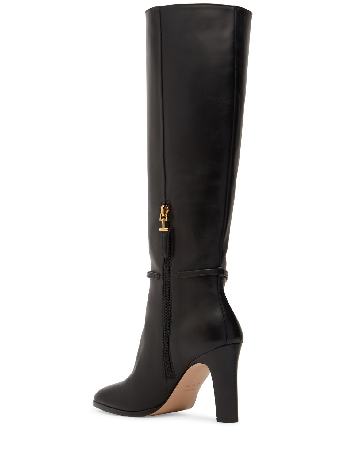 Shop Tom Ford 90mm Whitney Soft Leather Boots In Black