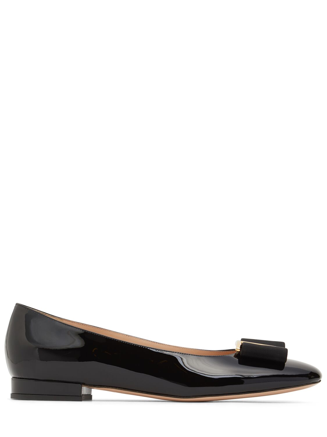 Tom Ford 10mm Patent Leather Ballerina Flats In Black