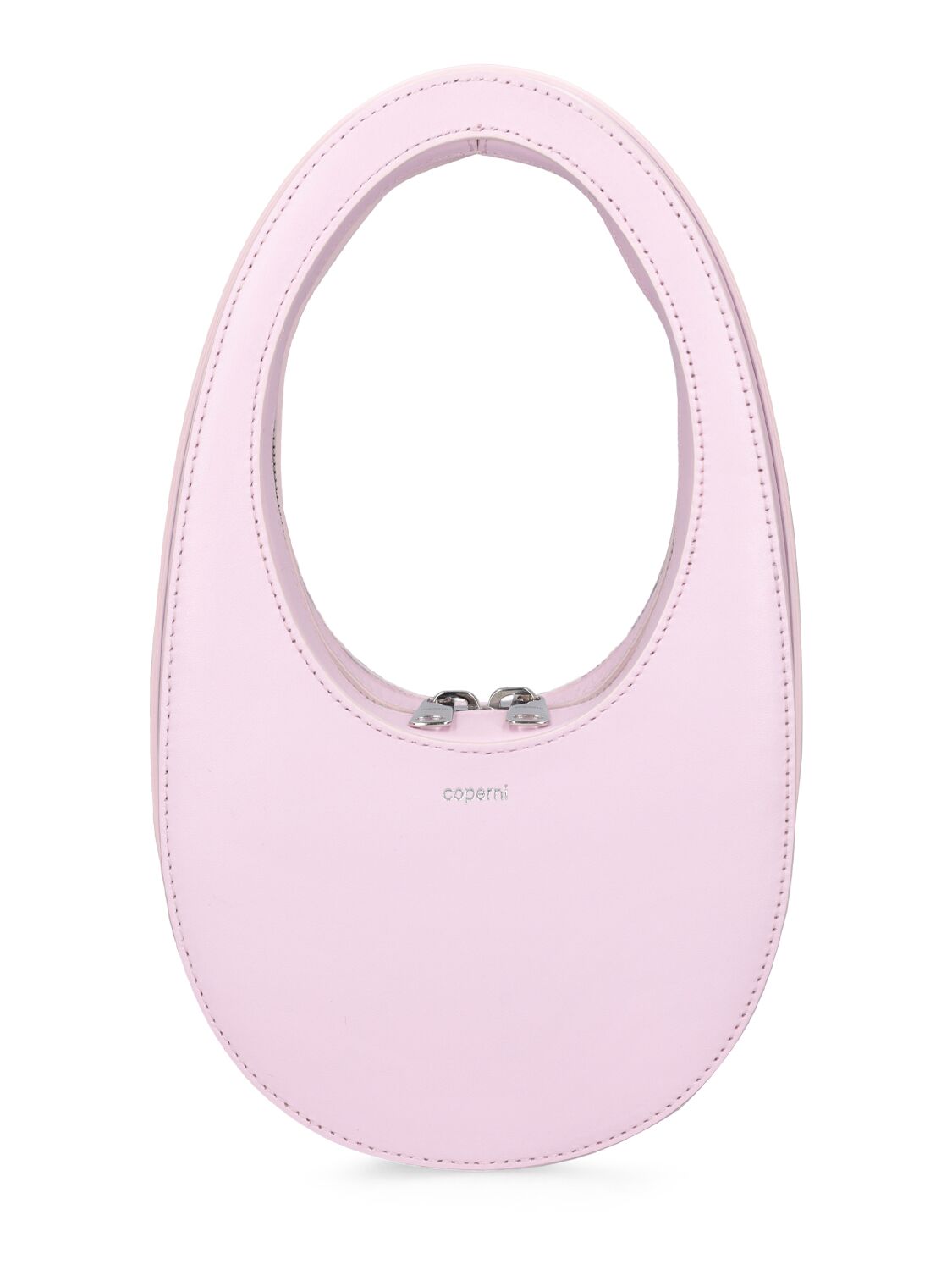 Coperni Mini Swipe Leather Top Handle Bag In Light Pink