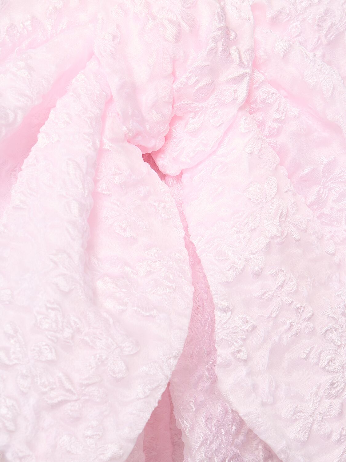 Shop Cecilie Bahnsen Vailis Mini Skirt W/ Self-tie Bow In Pink