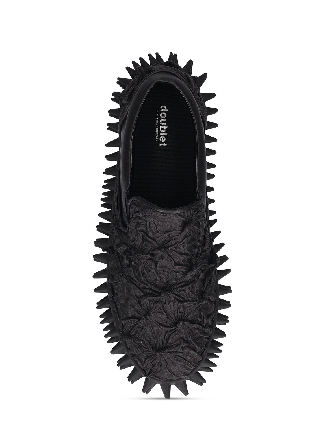 Shop Doublet Porcupine Slip-on Sneakers In Black