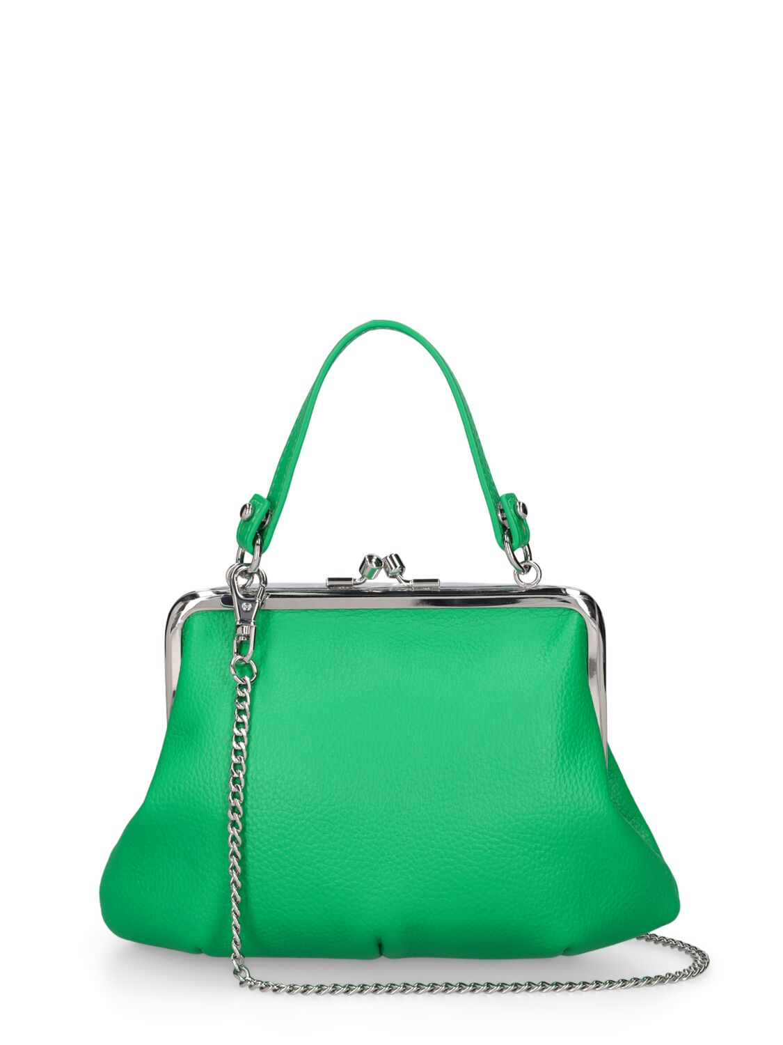 Shop Vivienne Westwood Granny Frame Faux Leather Bag In Bright Green
