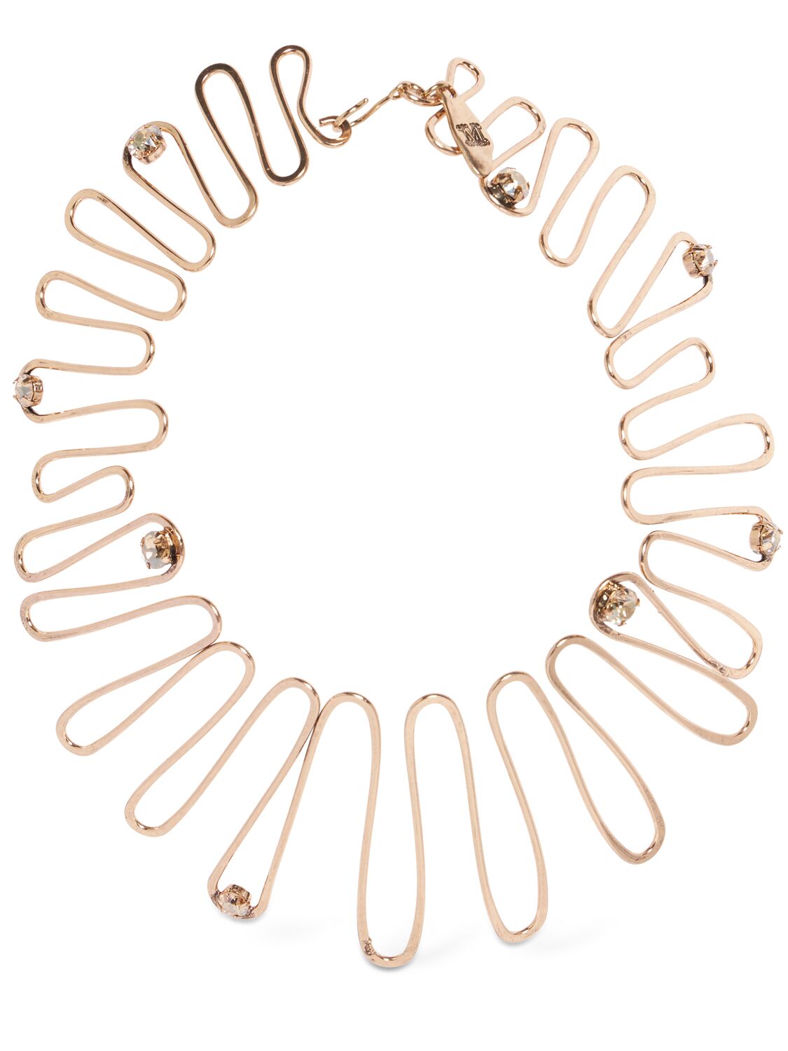 Max Mara Nembi Collar Necklace In Gold