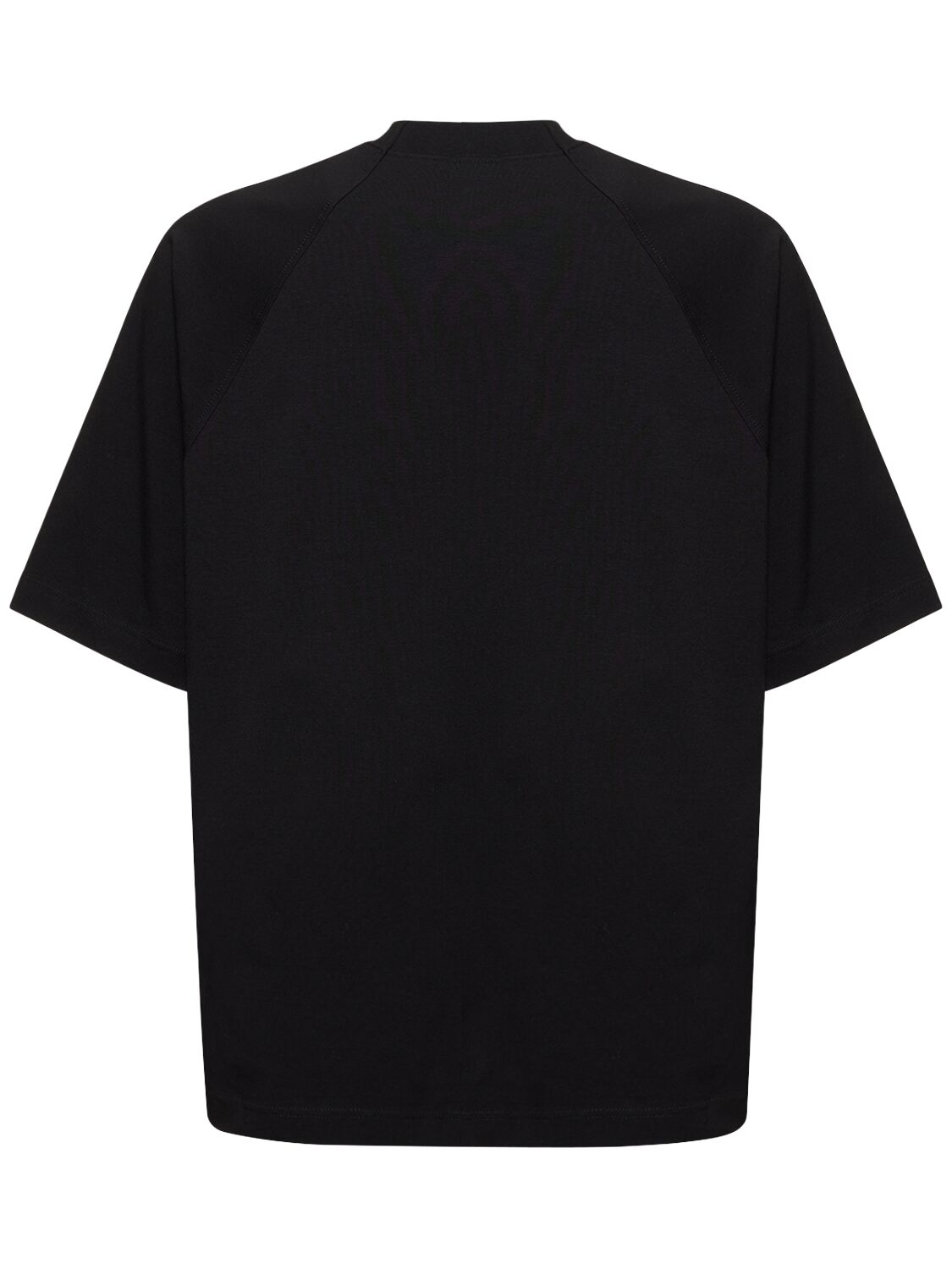 Shop Jacquemus Le Tshirt Typo Cotton T-shirt In Black