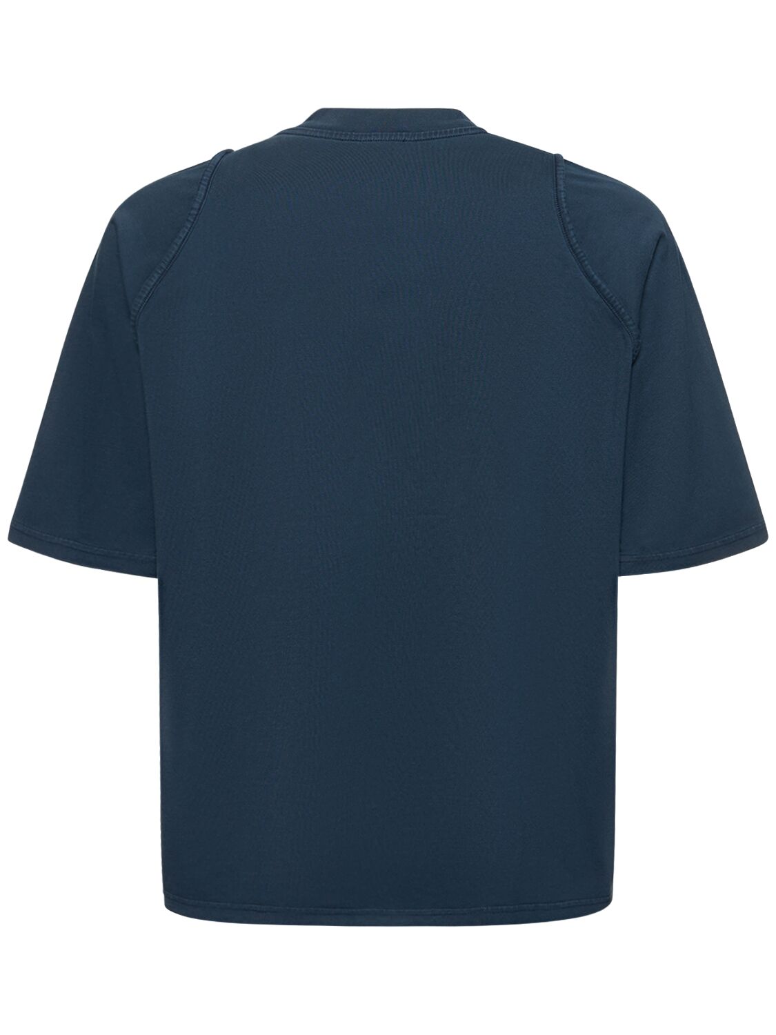 Shop Jacquemus Le Tshirt Camargue Cotton  T-shirt In Navy