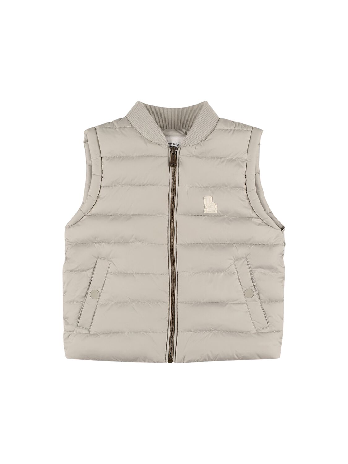 Bonpoint Kids' Nylon Puffer Vest In Grey