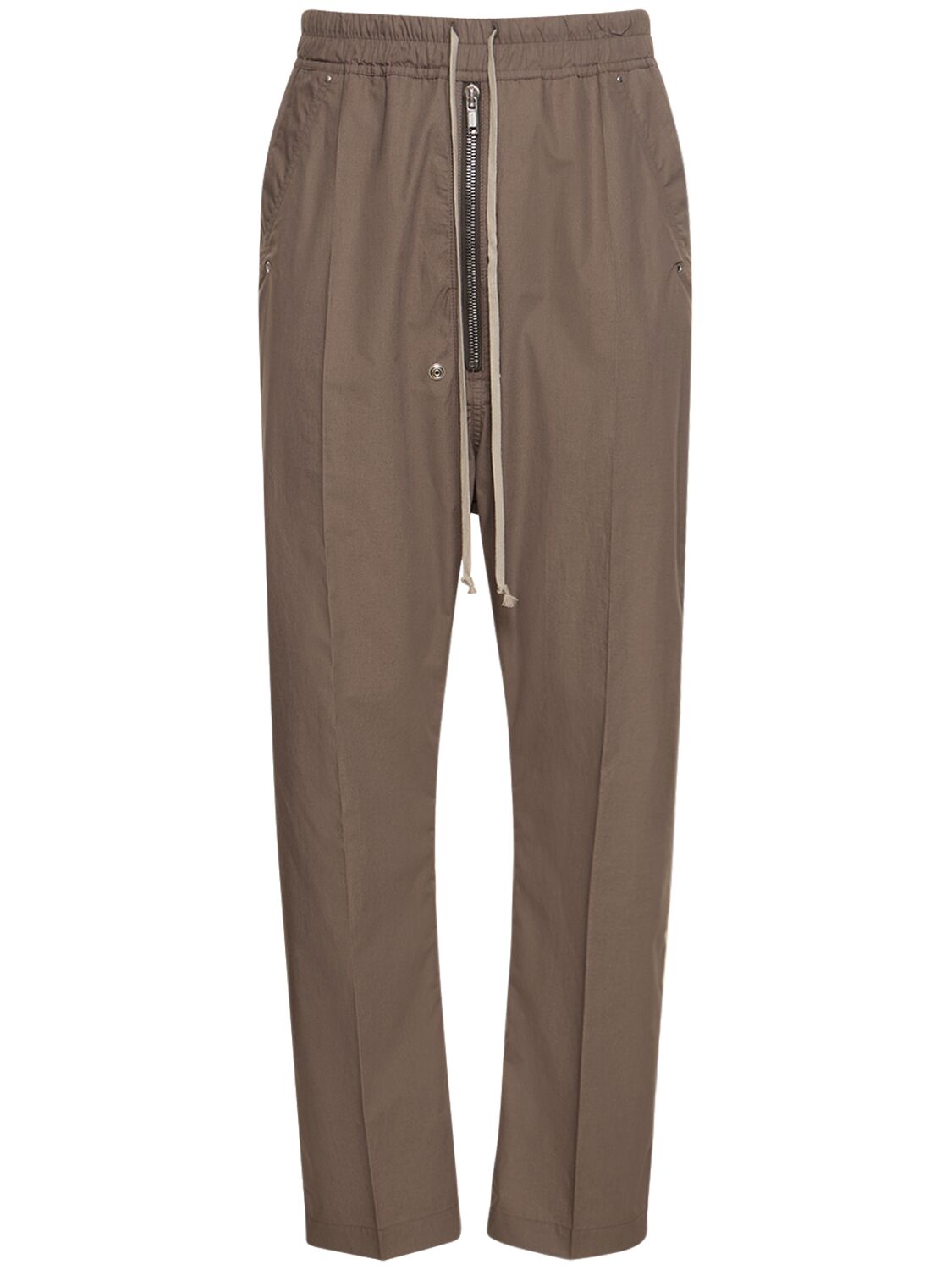 Shop Rick Owens Bela Cotton Jogger Pants In Dust