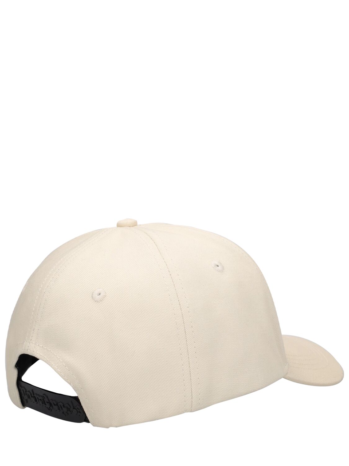 Shop Palm Angels Classic Logo Cotton Baseball Cap In White