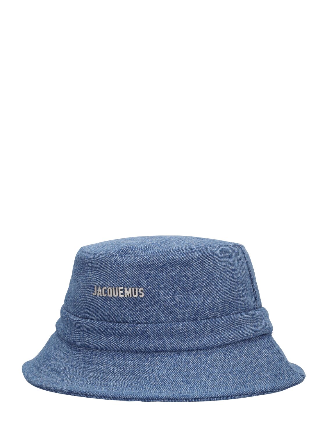 Shop Jacquemus Le Bob Gadjo Cotton Blend Bucket Hat In Blue