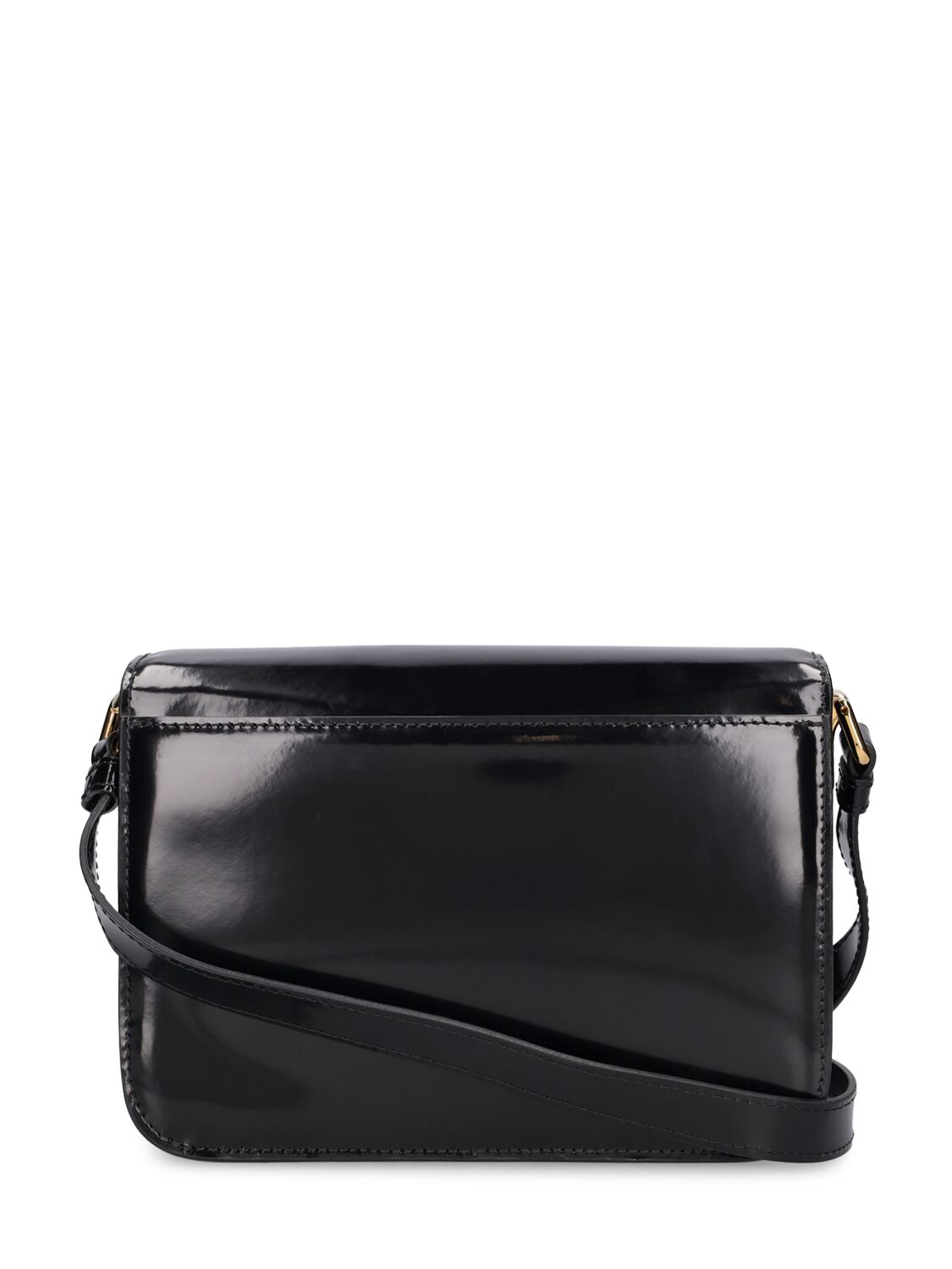 Shop Moschino Gone With The Wind Leather Shoulder Bag In Black