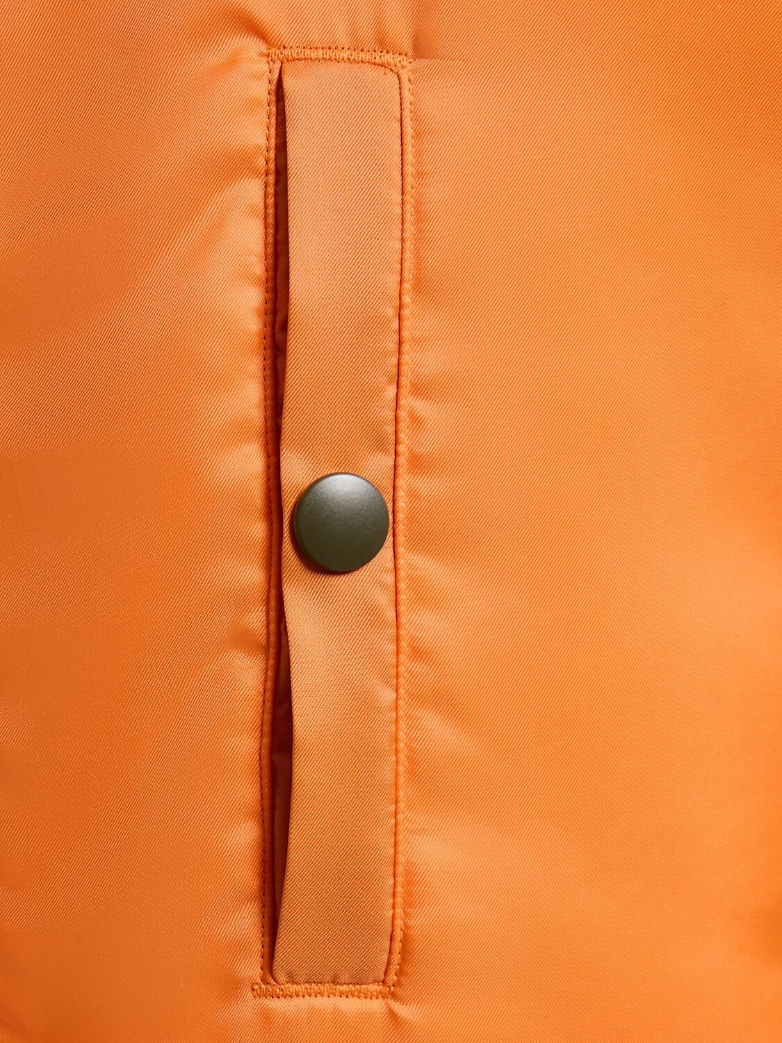 Shop Doublet Shoulder Nylon Bomber Jacket In Khaki