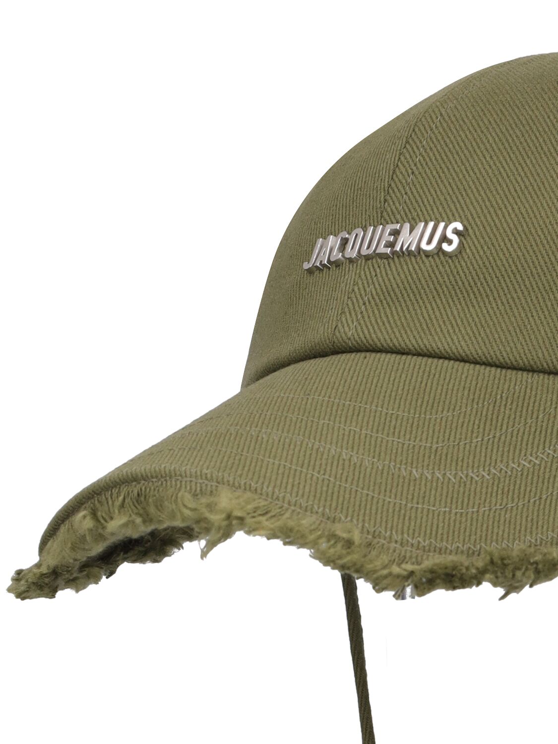 Shop Jacquemus La Casquette Artichaut Cotton Hat In Khaki