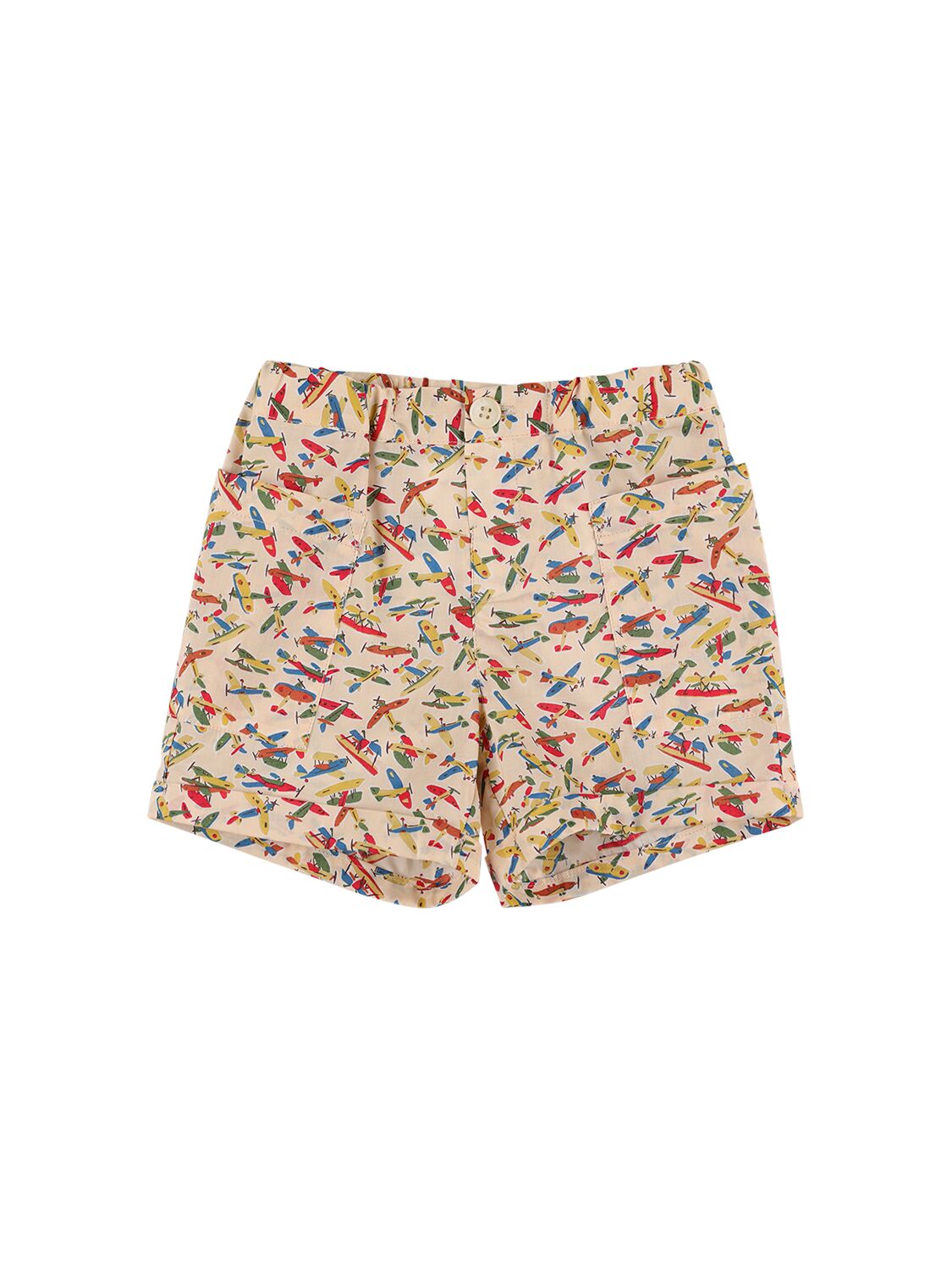 Bonpoint Kids' Cotton Poplin Shorts In Multicolor