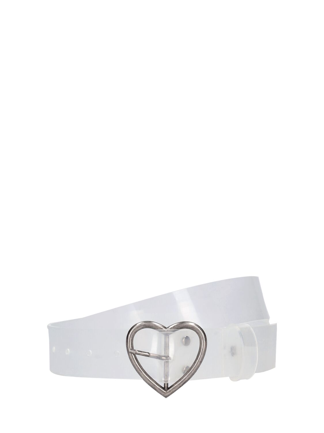 Martine Rose Charm Transparent Belt In White