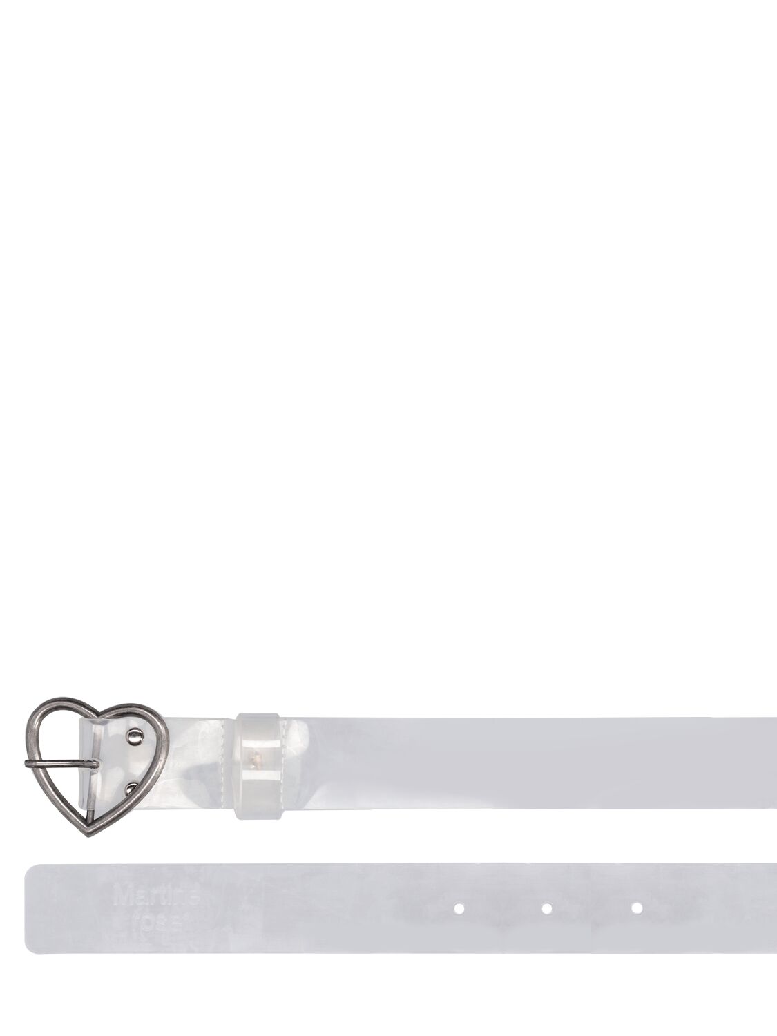 Shop Martine Rose Charm Transparent Belt In White