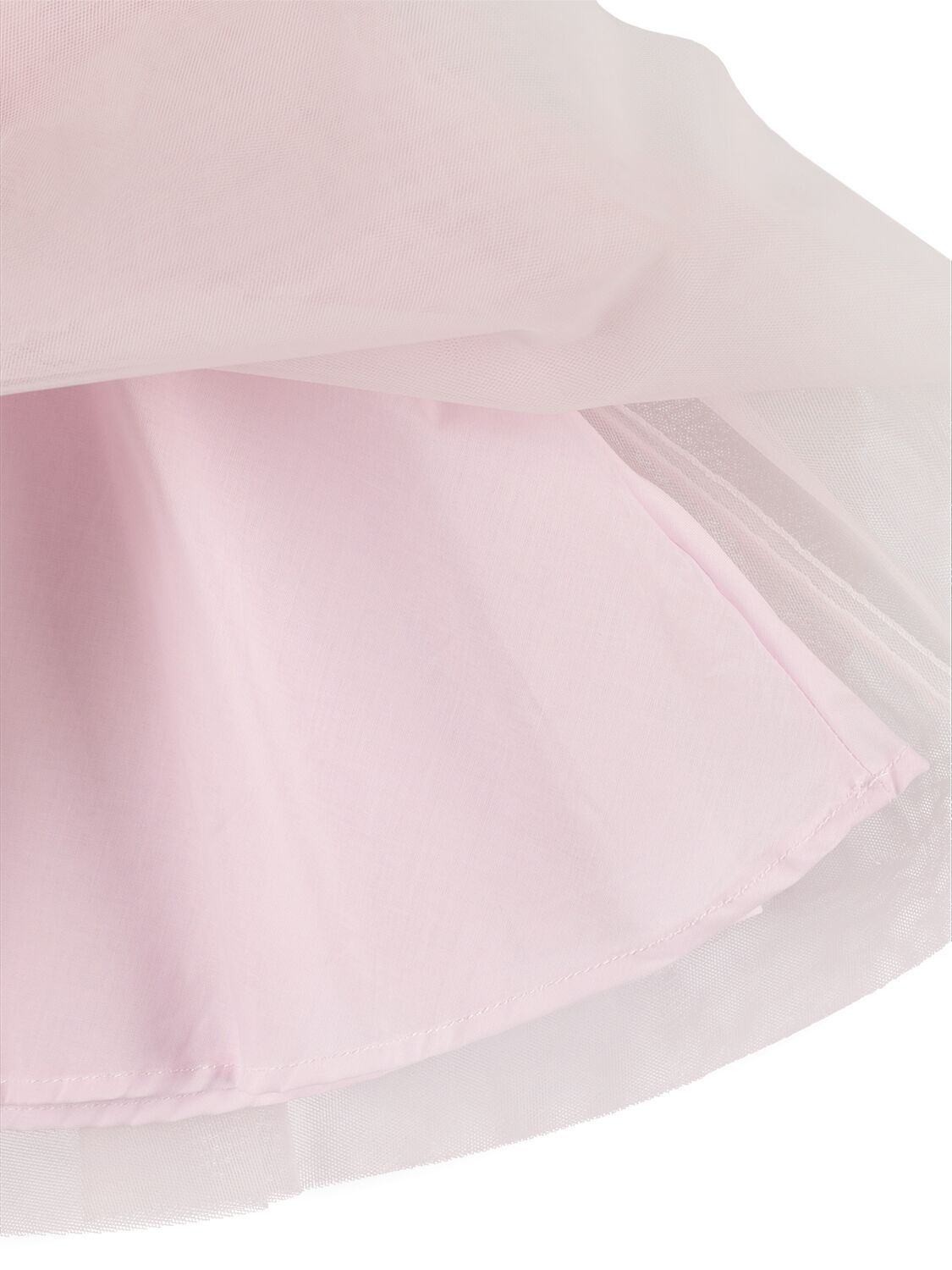 Shop Monnalisa Plissé Tulle Party Dress In Pink