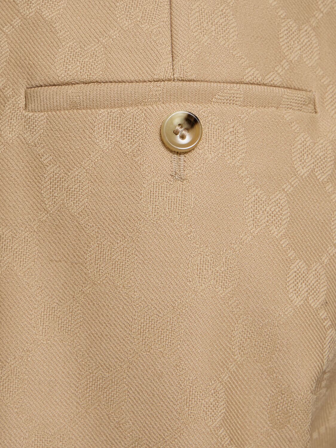 Shop Gucci Gg Wool Pants In Camel