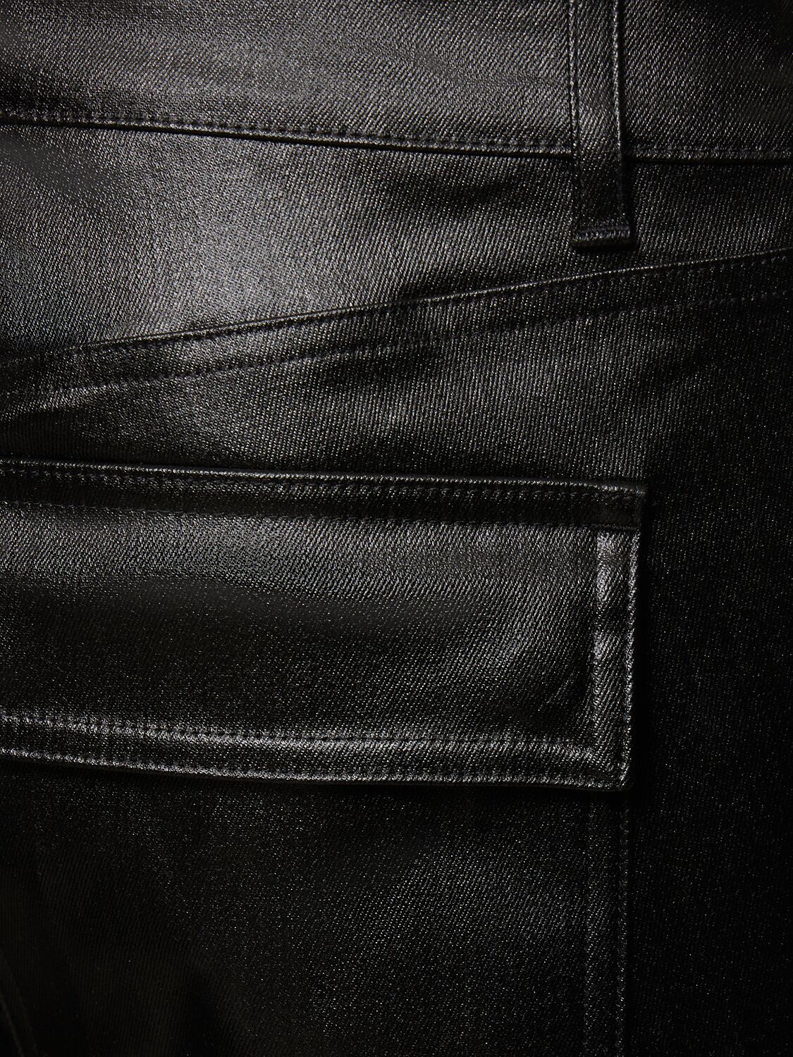 Shop Rick Owens Tyron Cotton Denim Jeans In Black