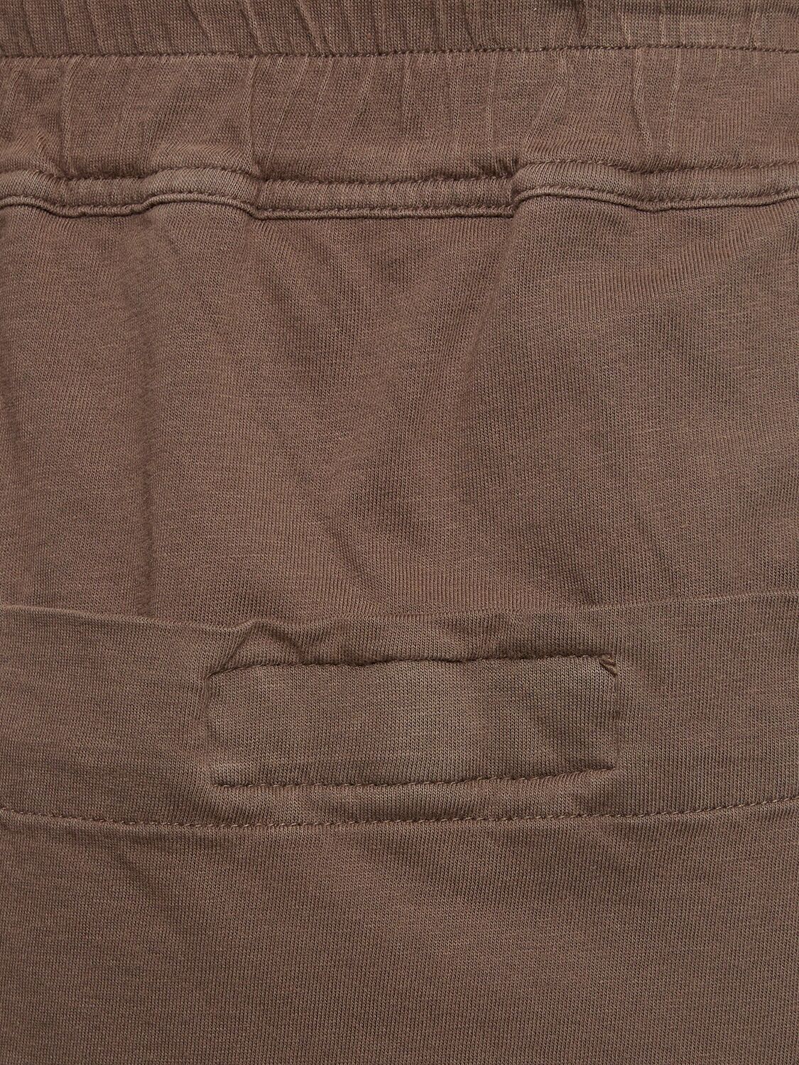 Shop Rick Owens Drkshdw Berlin Drawstring Cotton Pants In Dust