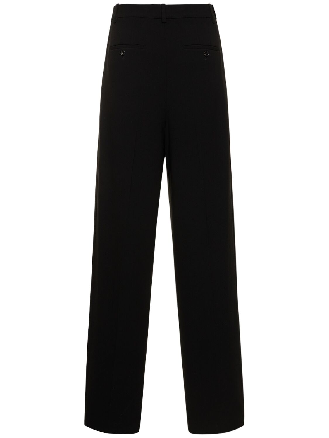 Shop Theory Double Pleated Tech Wide Pants In Black