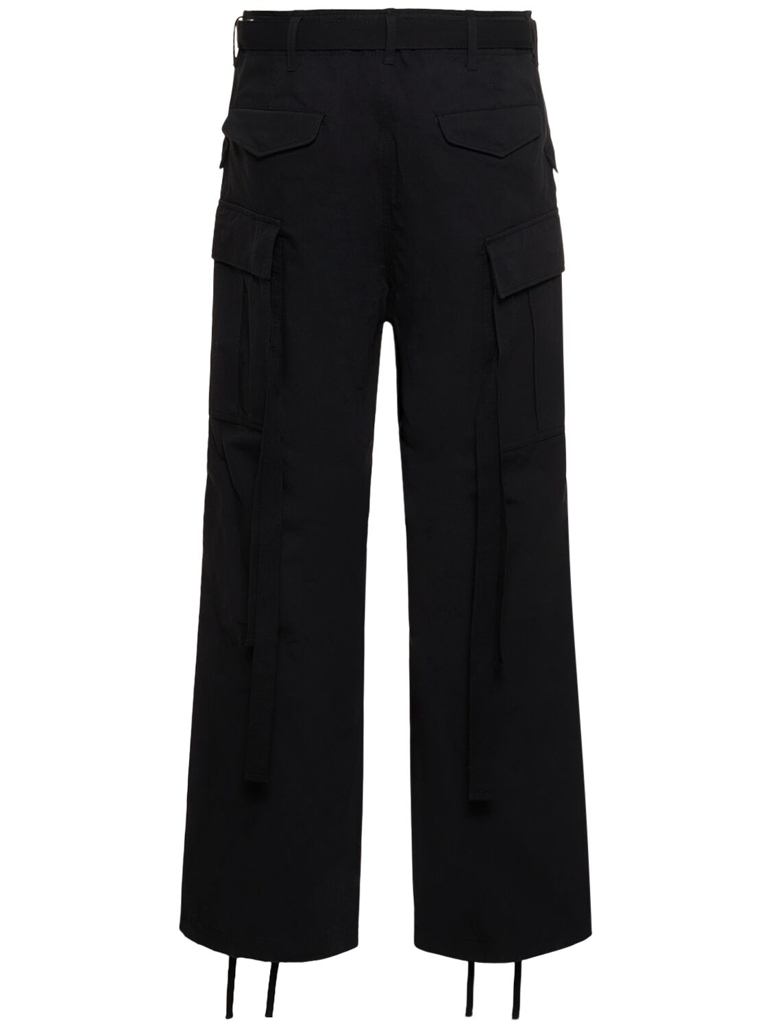 Shop Sacai Ripstop Pants In Black