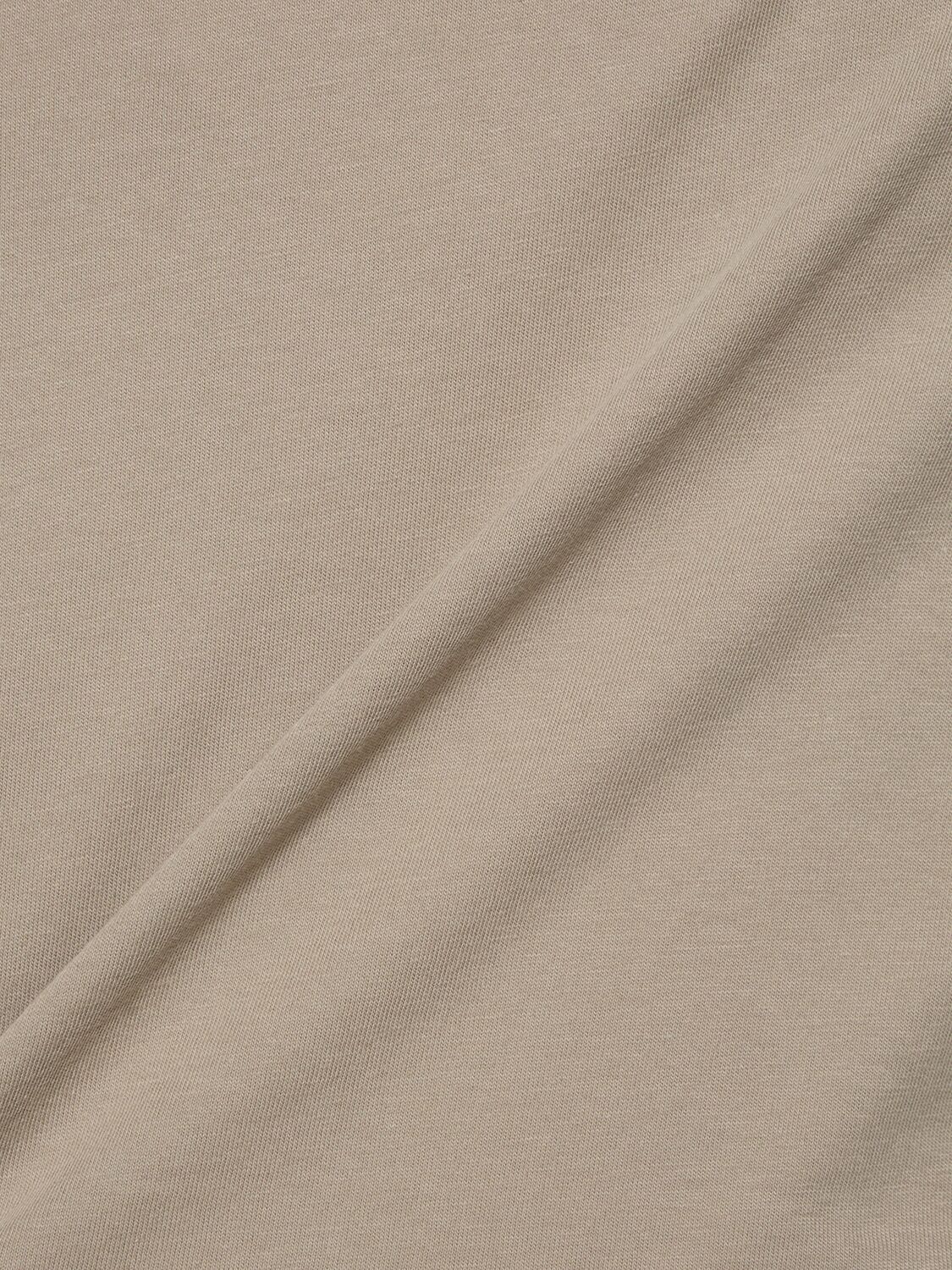 Shop Rick Owens Basic Cotton T-shirt In Pearl