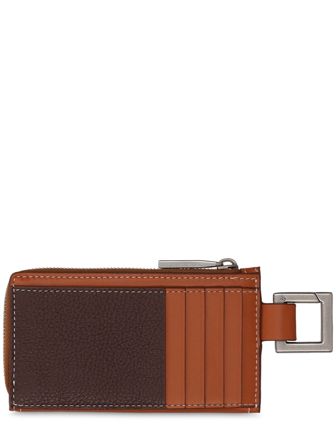 Shop Jacquemus Le Porte-zippé Cuerda Leather Wallet In Light Brown