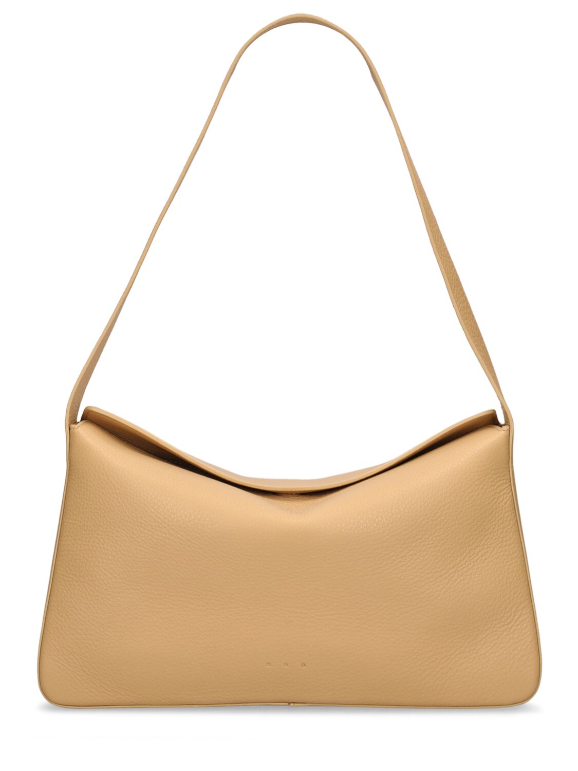 Aesther Ekme Grained Smooth Leather Shoulder Bag In Champagne
