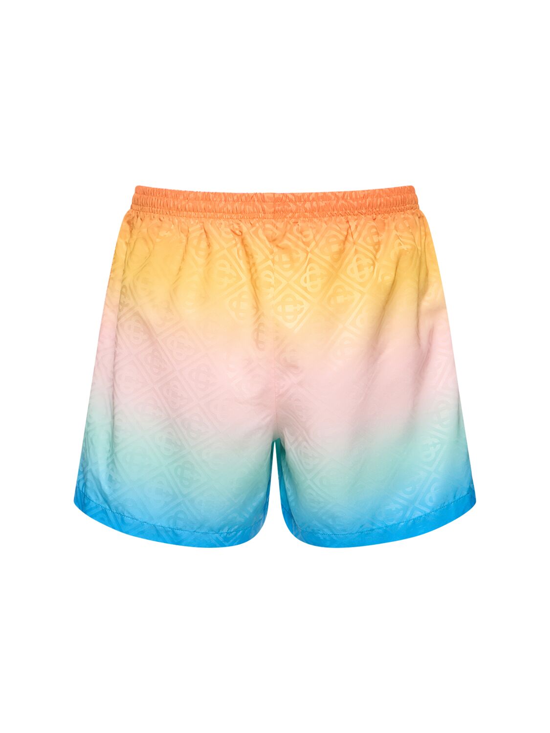 Shop Casablanca Jacquard Swim Shorts In Multicolor