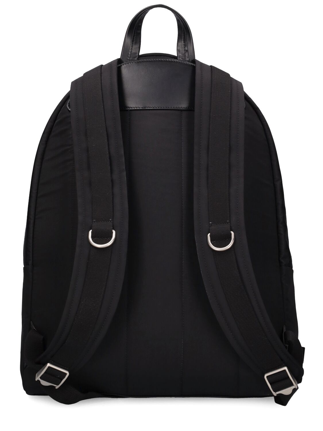 Shop Jil Sander Nylon & Leather Backpack In Black