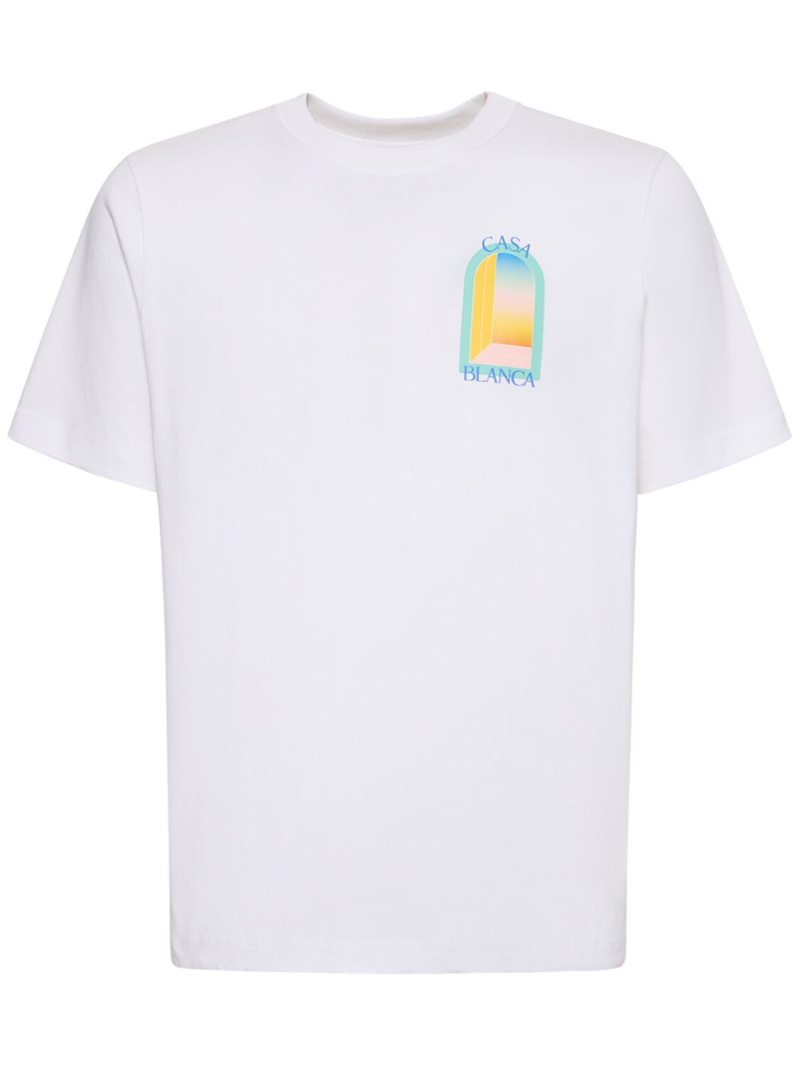 Casablanca L'arc Colore Printed T-shirt In White