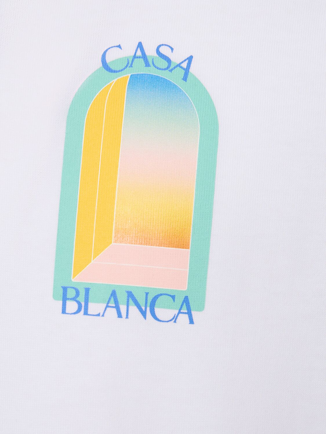 Shop Casablanca L'arc Colore Printed T-shirt In White