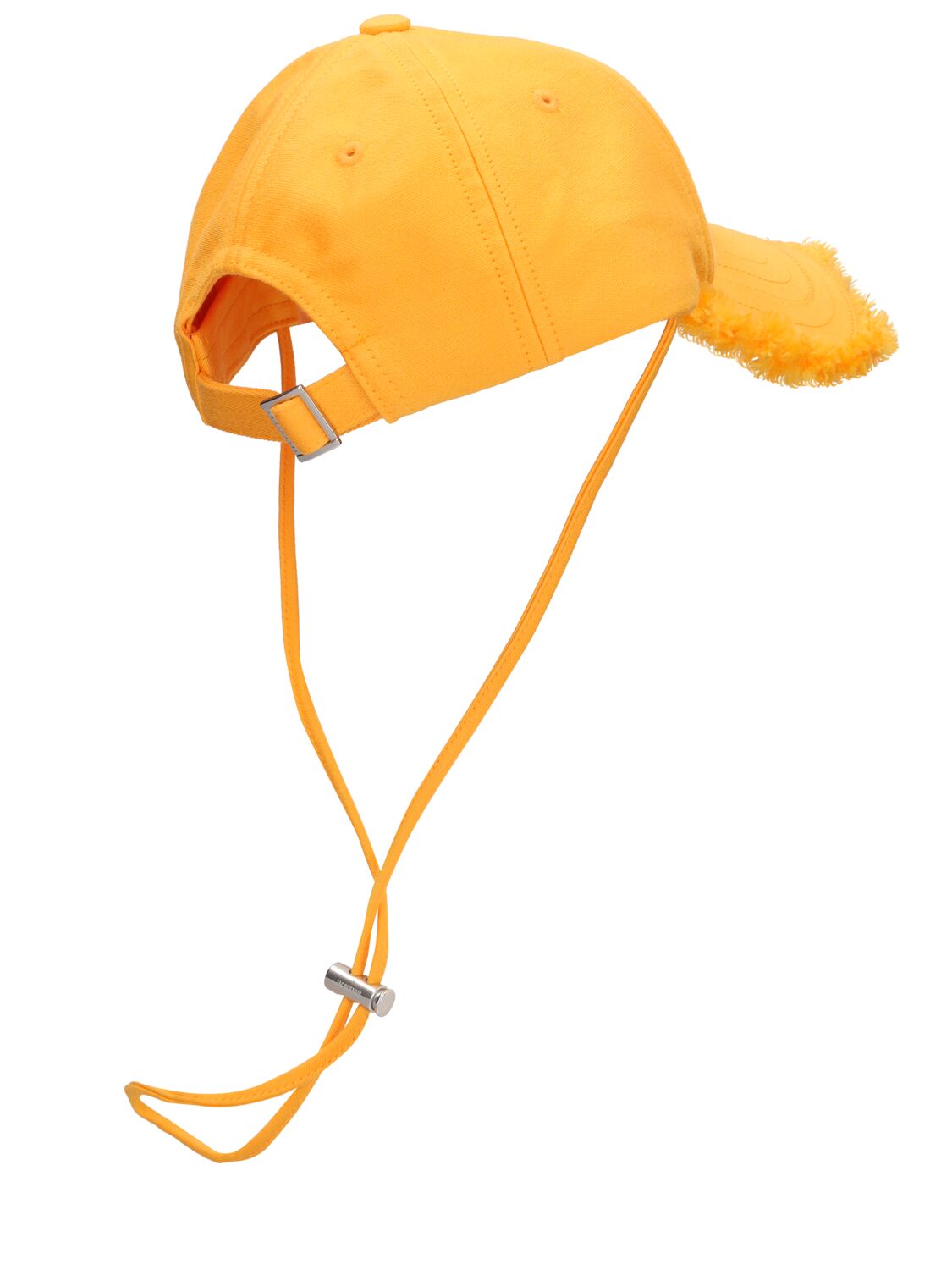 Shop Jacquemus La Casquette Artichaut Cotton Hat In Dark Orange