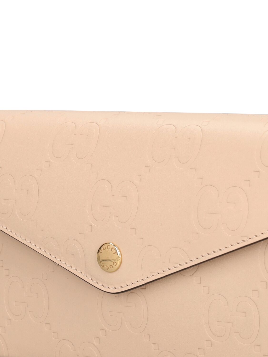 Shop Gucci Super Mini Gg Leather Shoulder Bag In Rose