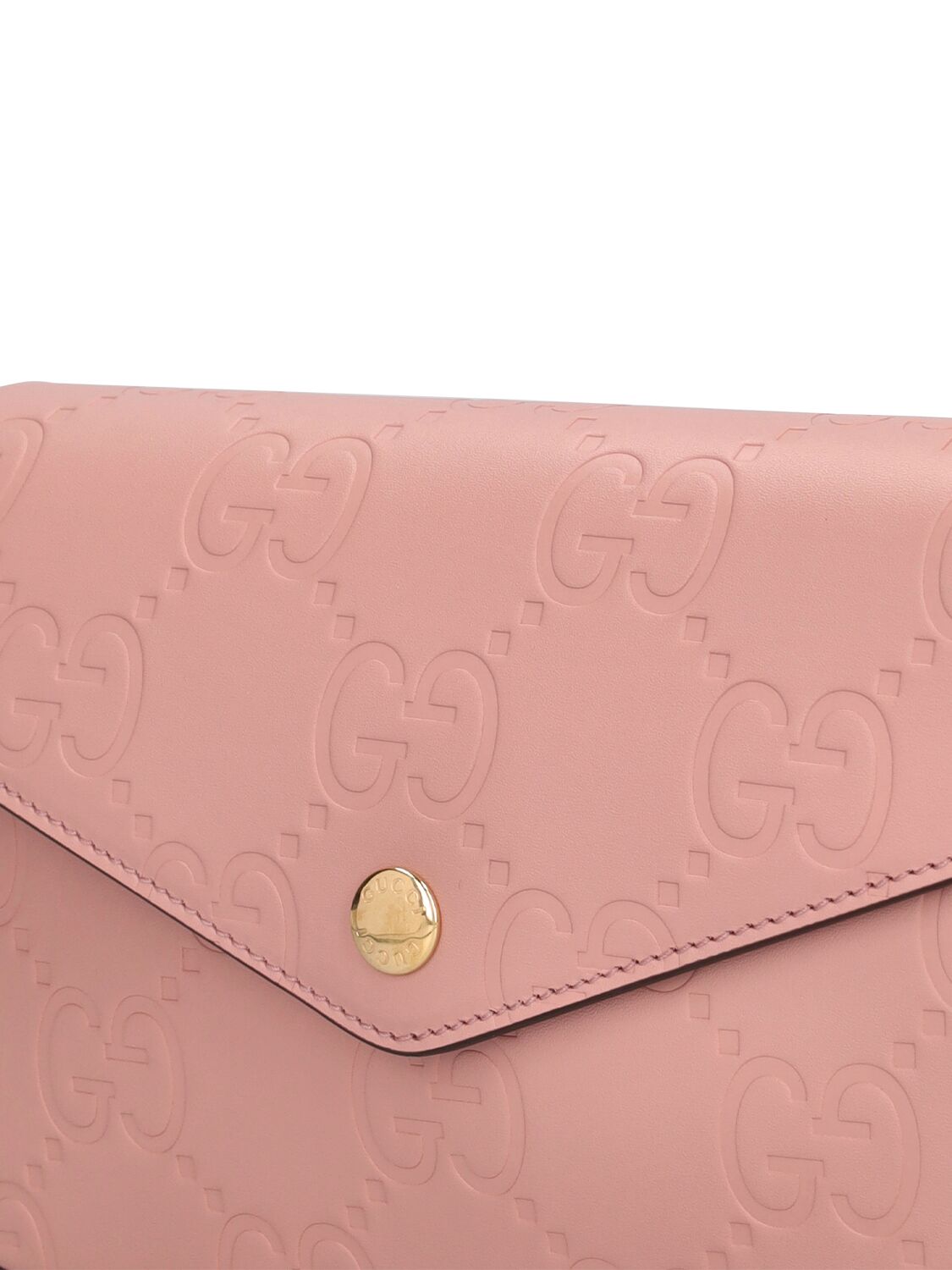 Shop Gucci Super Mini Gg Leather Shoulder Bag In Pink