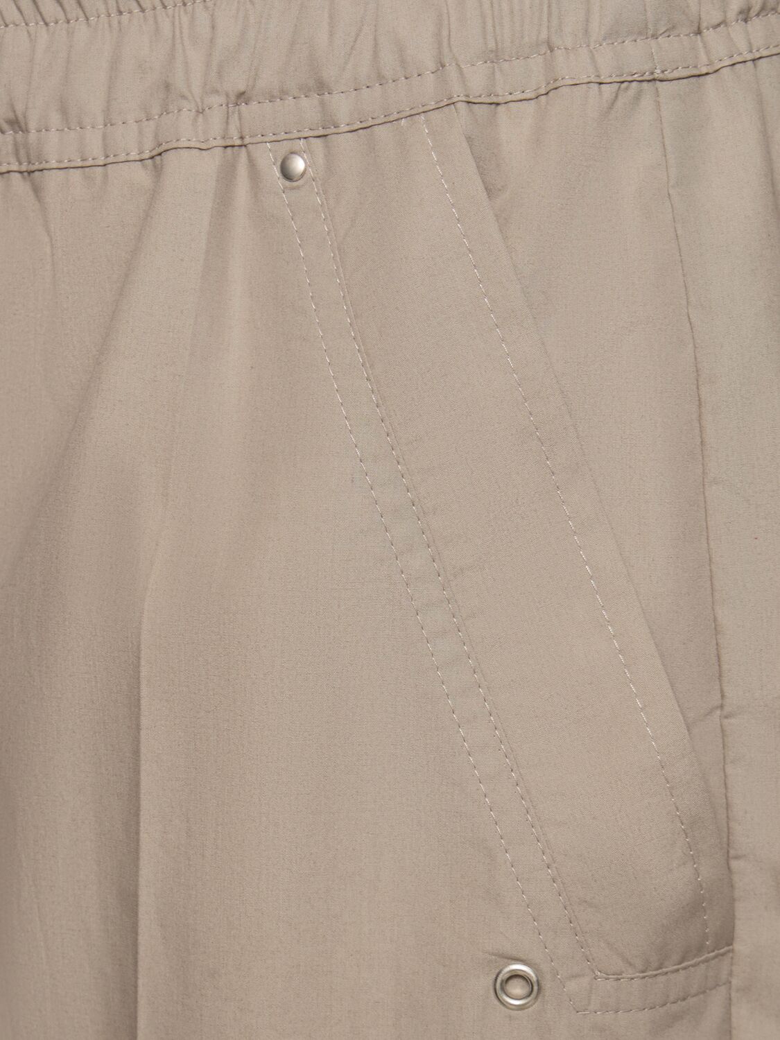 Shop Rick Owens Bela Cotton Jogger Pants In Pearl