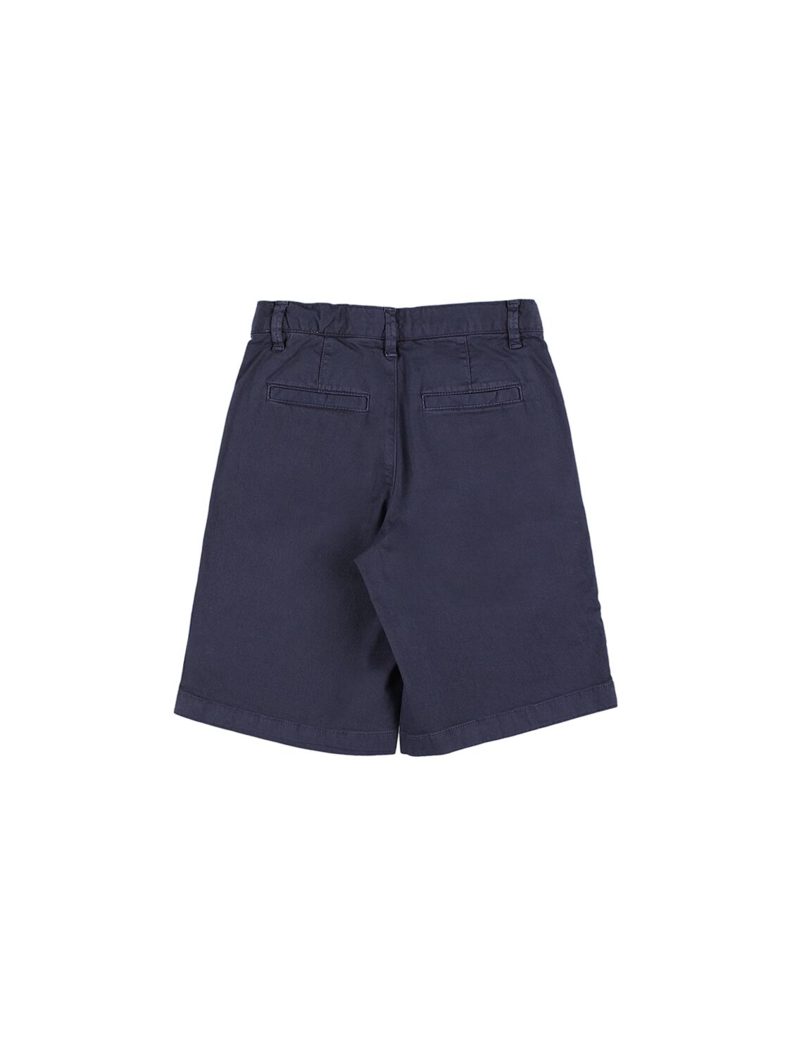 Shop Aspesi Cotton Blend Shorts In 네이비