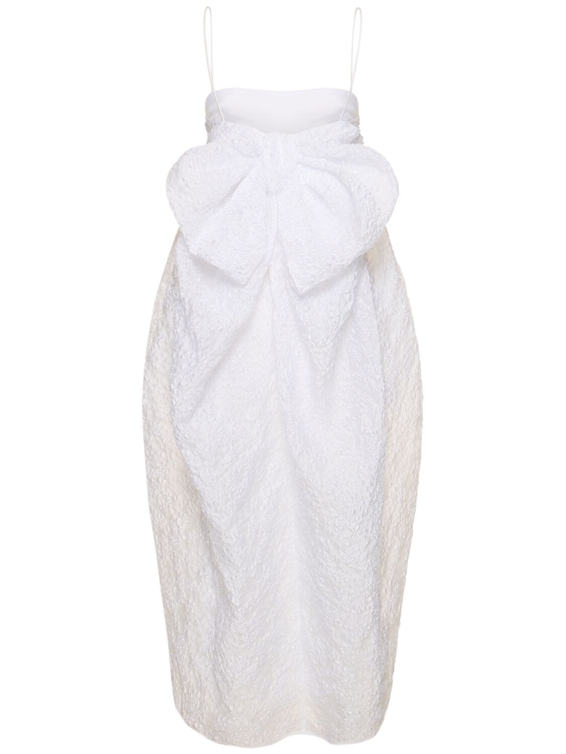 Shop Cecilie Bahnsen Vilma Midi Dress In White