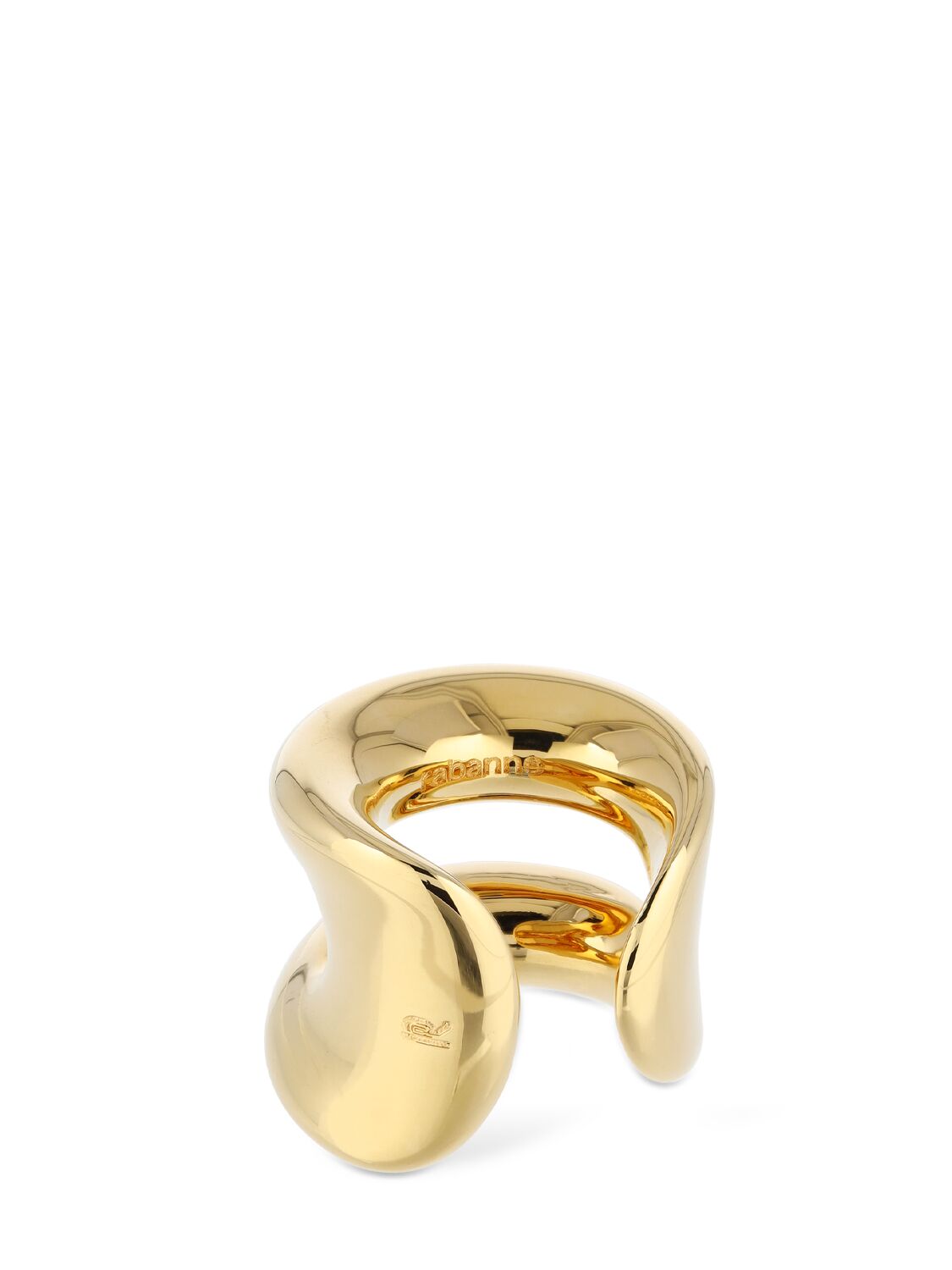 Shop Rabanne Thick Ring In Gold