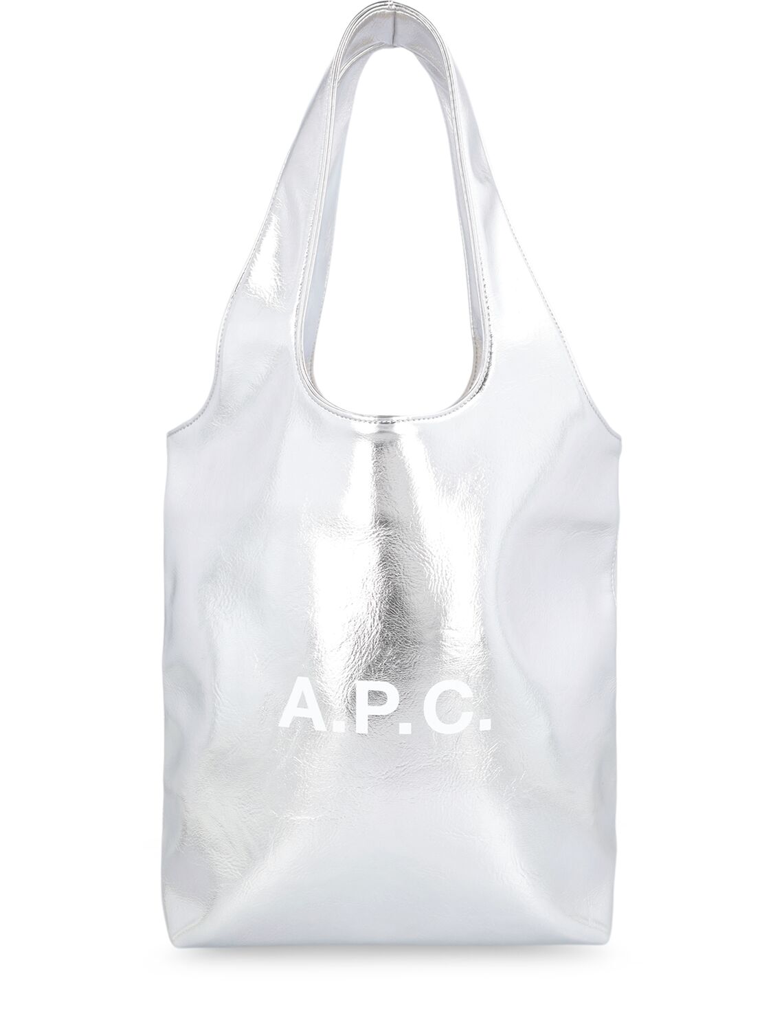 A.P.C. Ashley leather tote bag - Grey