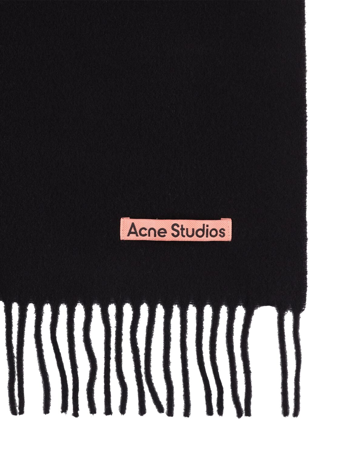 Shop Acne Studios Canada Wool Scarf In Black