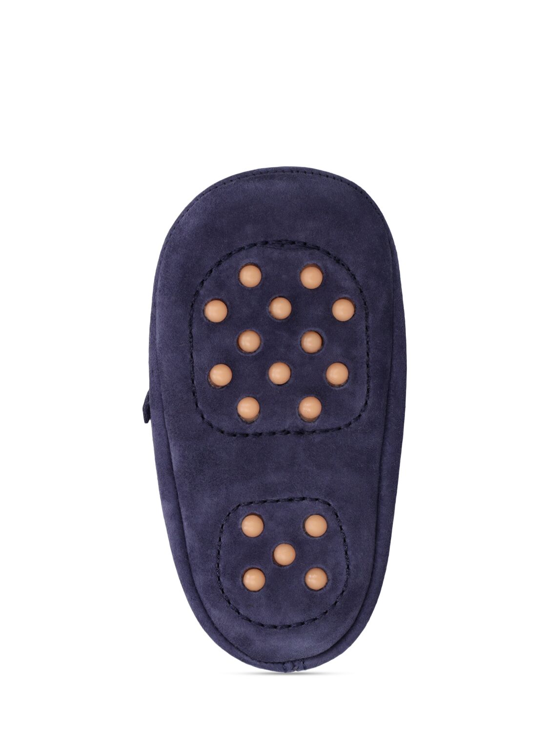 Shop Monnalisa Suede Loafers In Navy