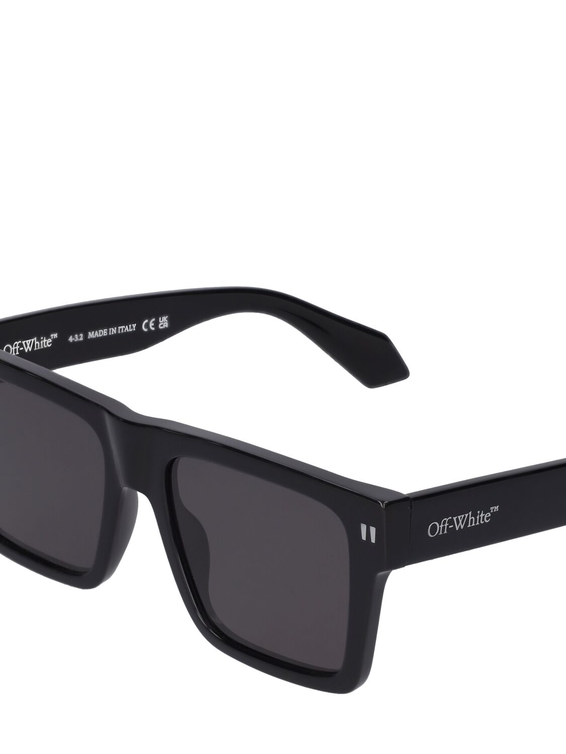 Shop Off-white Lawton Acetate Sunglasses In Black