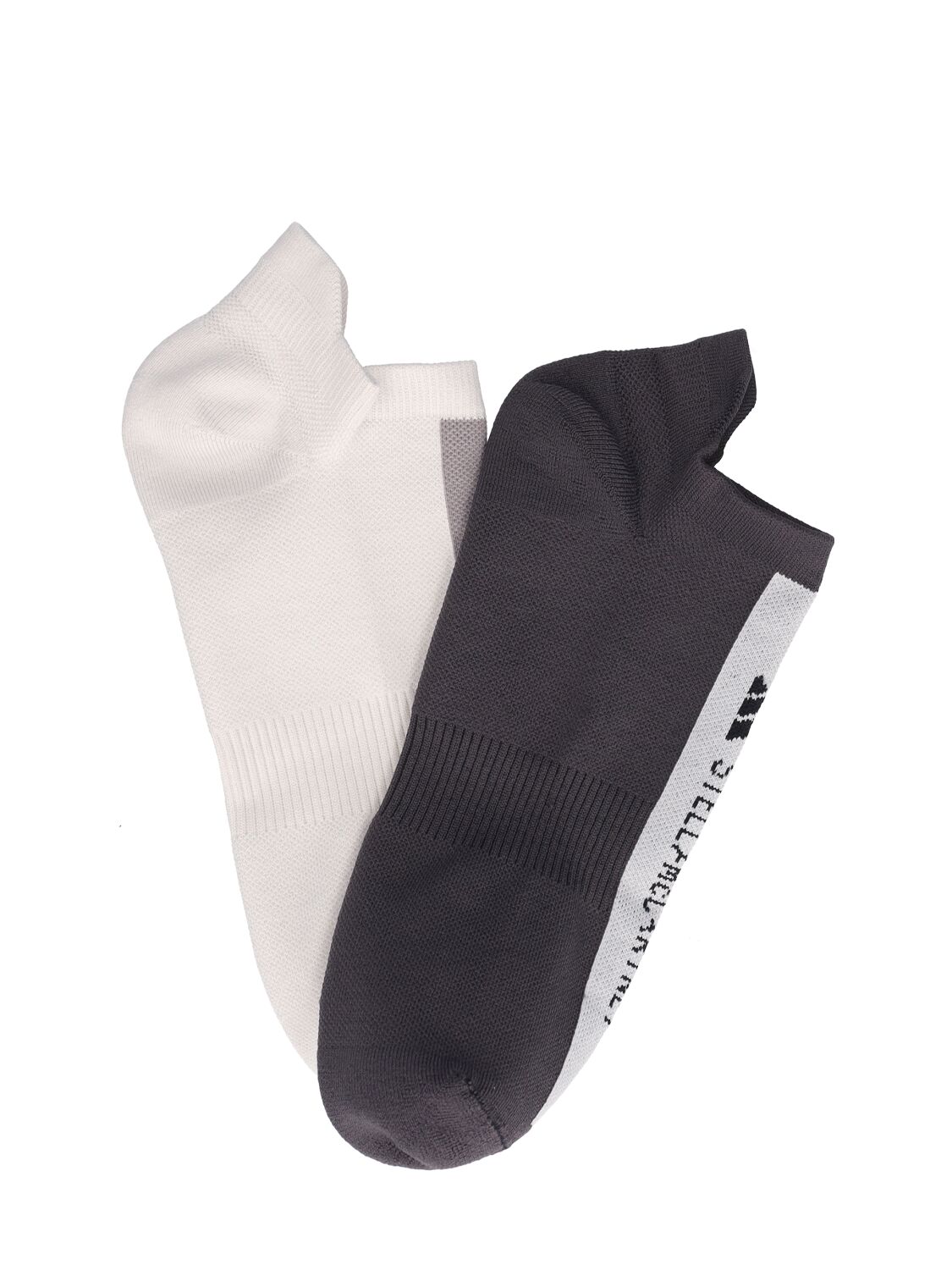 Adidas By Stella Mccartney Asmc Low Socks In Black,white