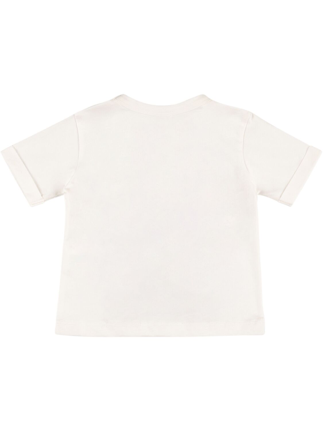Shop Stella Mccartney Star Patch Cotton Jersey T-shirt In White