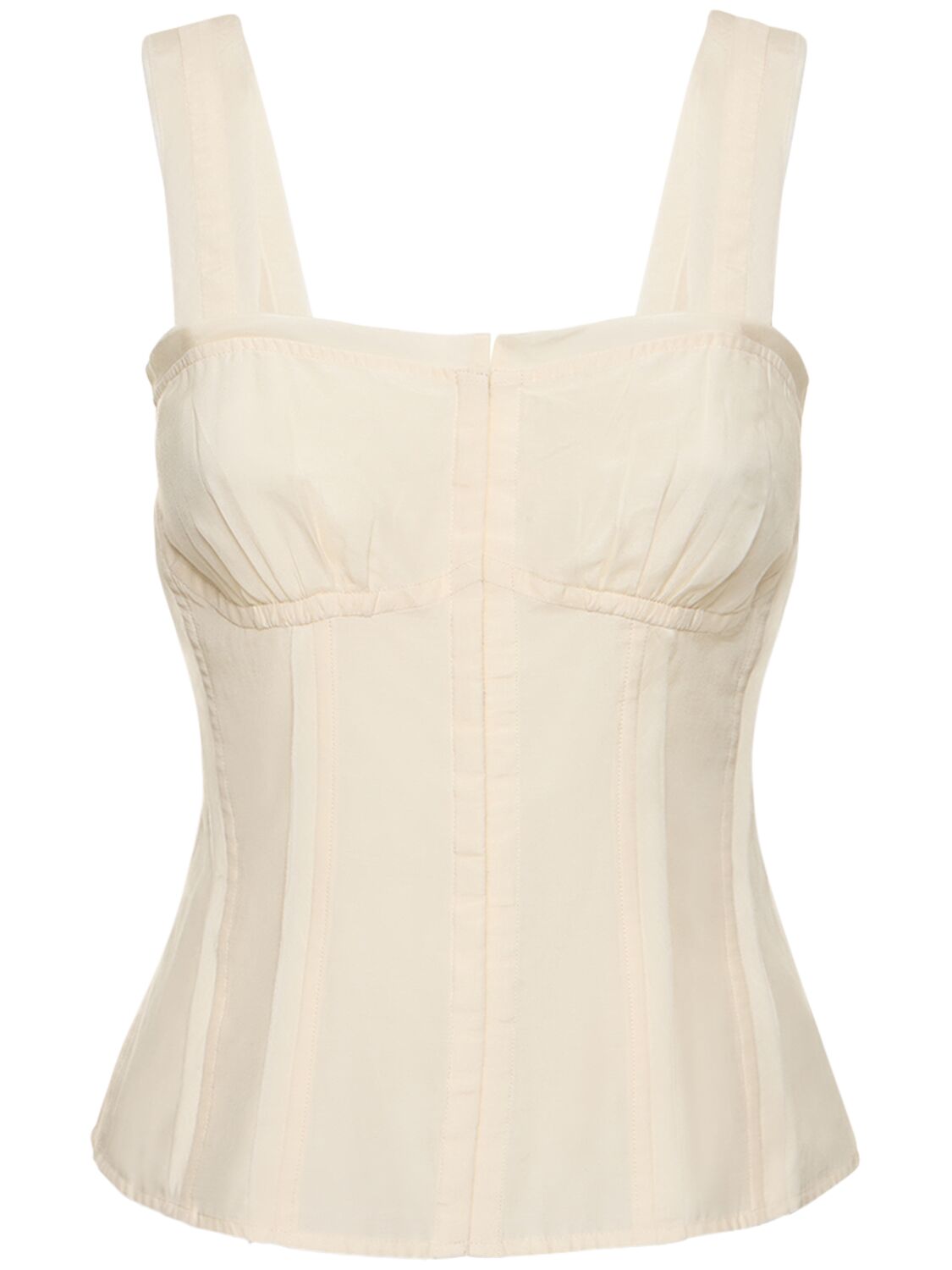 Shop Ulla Johnson Abilene Cotton & Silk Top In White